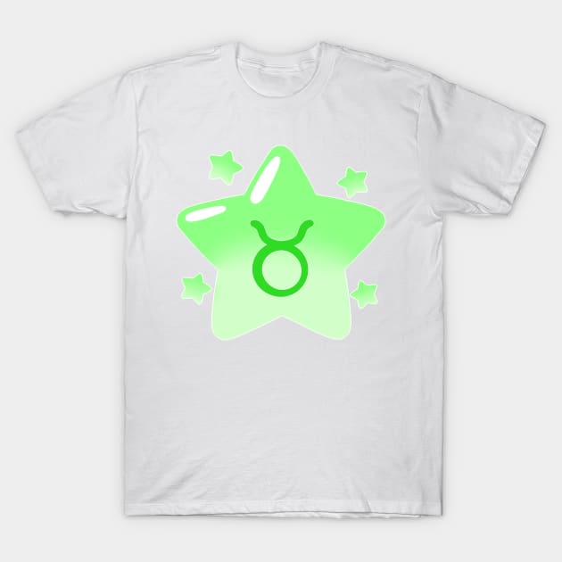 Astrological Sign Star - Taurus T-Shirt by leashonlife